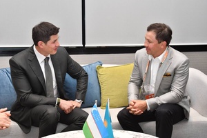 Kazakhstan NOC President Gennadiy Golovkin meets top Uzbek Olympic officials in Bangkok